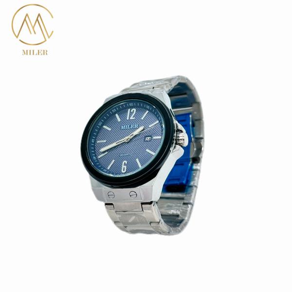 New Model 7 Dail Color Waterproof Quartz Movement Watch with Stainless Steel Strap