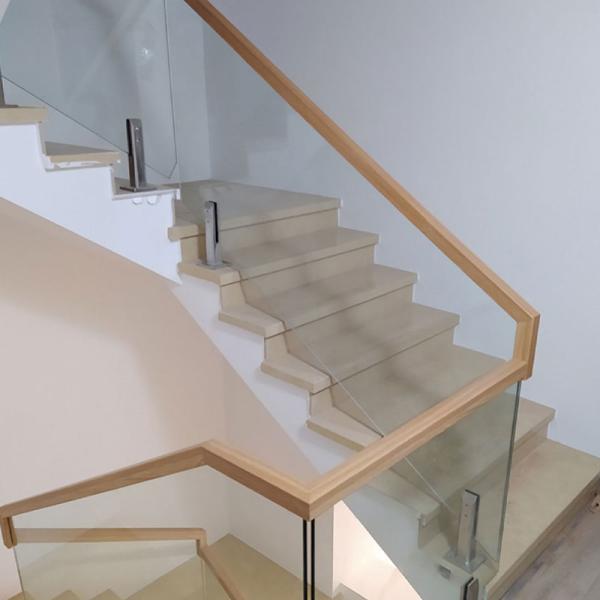 Interior Aluminum Handrail Profiles Porch Gold Railing Stair Smooth Surface