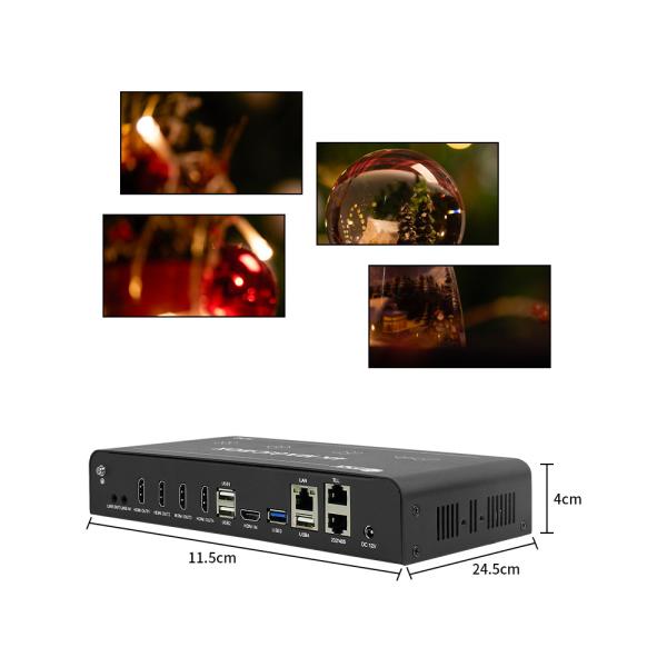 Bitvisus 3840x2160@30Hz Plug and play HDMI 1x4 2x2 1x3 Controlador de parede de vídeo