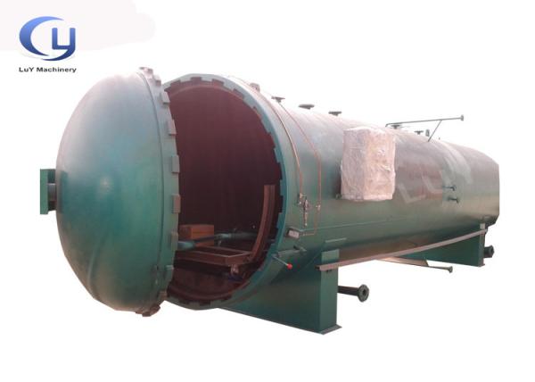 Instalação profissional de tratamento de madeira em autoclave com duplo bloqueio de segurança