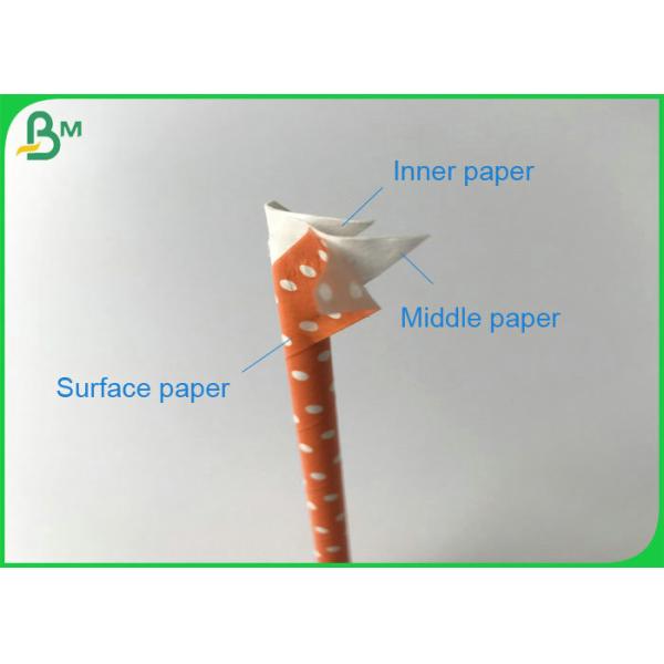 14mm 15mm 60gsm 120gsm Waterproof Straw Paper Roll For Striped Drinking straws