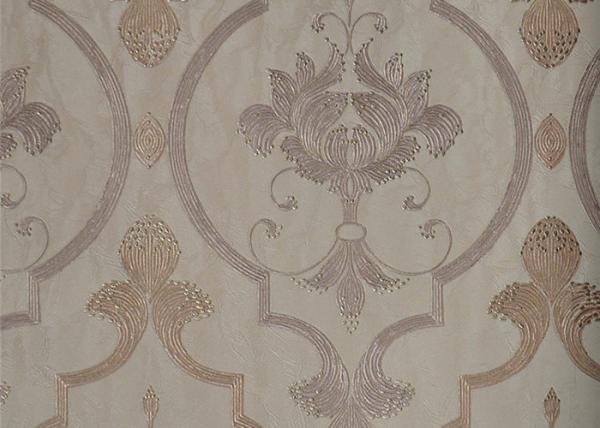 European Damask Printing Embossed Washable Vinyl Wallpaper 0.53*9.5M