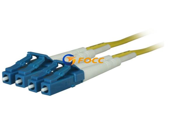 Singlemode 9 125um LC To LC Fiber Optic Patch Cables 2 Cores OFNR