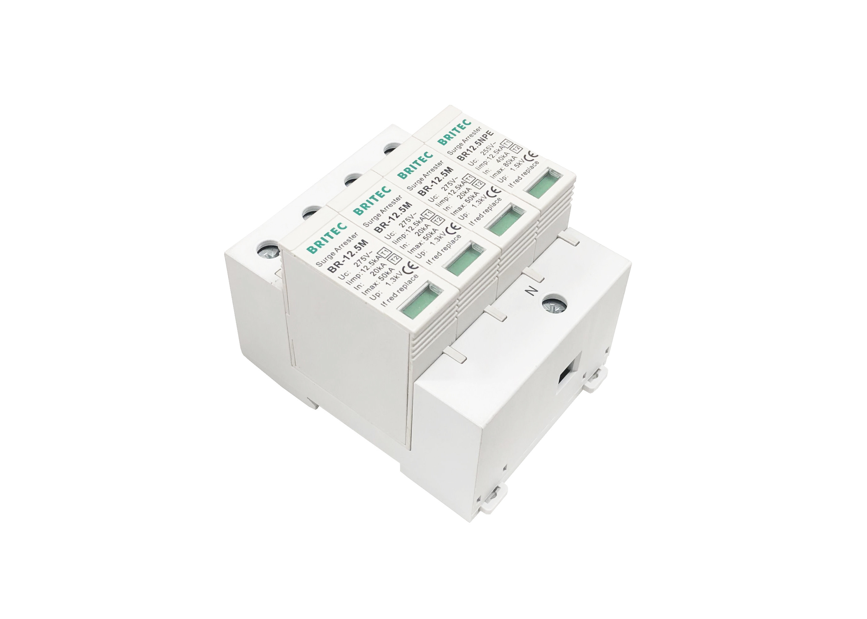 Поляк 3 типа 1 +2 AC 275v + сила NPE предохранение от молнии классифицируют 1+2 Arrestors пульсации