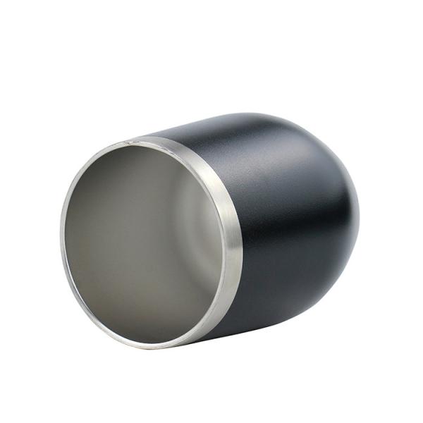 Stainless Steel Egg Wine Tumbler with Color Powder Coating and Double Wall Insulation