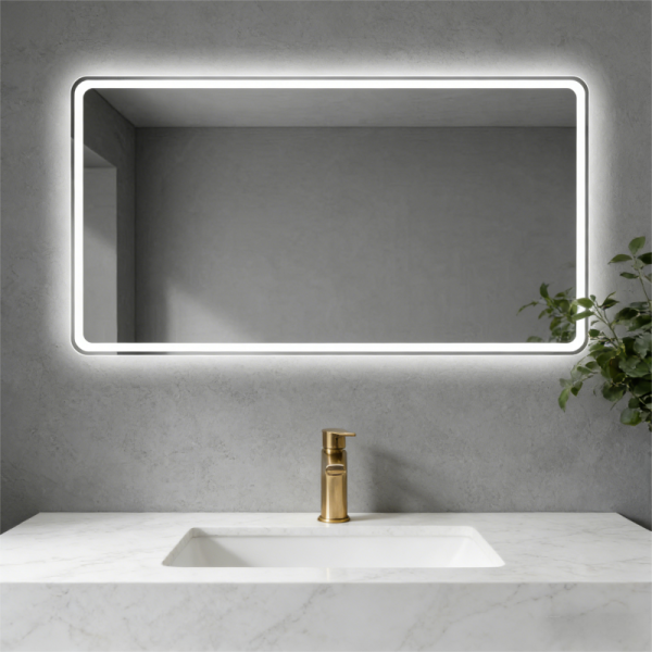 Wholesale LED Backlit Bathroom Mirror - Dimmable Anti-Fog Illuminated Vanity Mirror for Commercial Home Bathroom