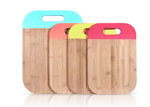Customized Indoor Bamboo Works Cutting Board , Natural Wood Chopping Board