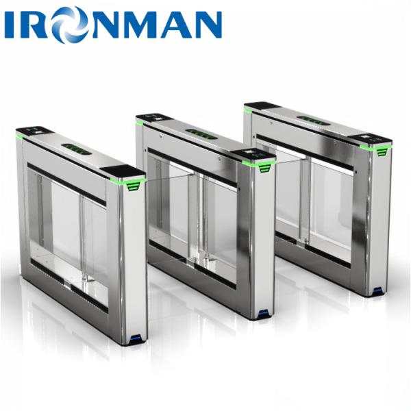 Supermarket / Station Swing Gate Turnstile DC24V Double Direction High Speed Gate