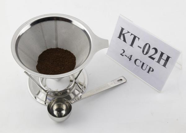 Cone Brew Coffee Maker Gift Set Paperless With Scoop , 125mm Top Dia