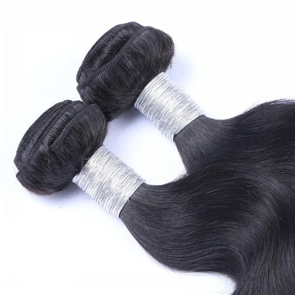 Unprocessed Peruvian Virgin Human Hair Bundles Body Wave Silk Soft Thick Bottom