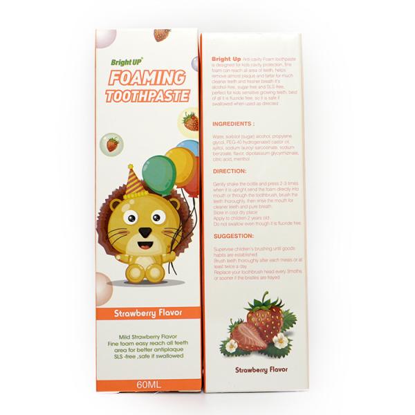 50ml ягнится клубники зубов мусса зубной пасты жидкость Swallowable молестойкой устная очищая пенясь