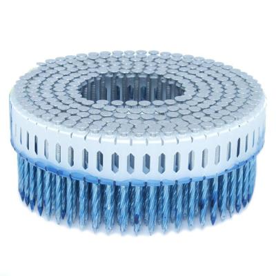 Plastic Coil Nails Bright Finish 2 Inch Galvanized Nails , Round Head Ring Shank Nails For Nail Gun