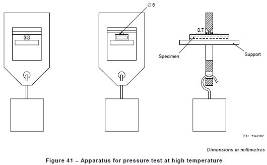 High Temperature Indentation Device For Insulation Material IEC 60884-1