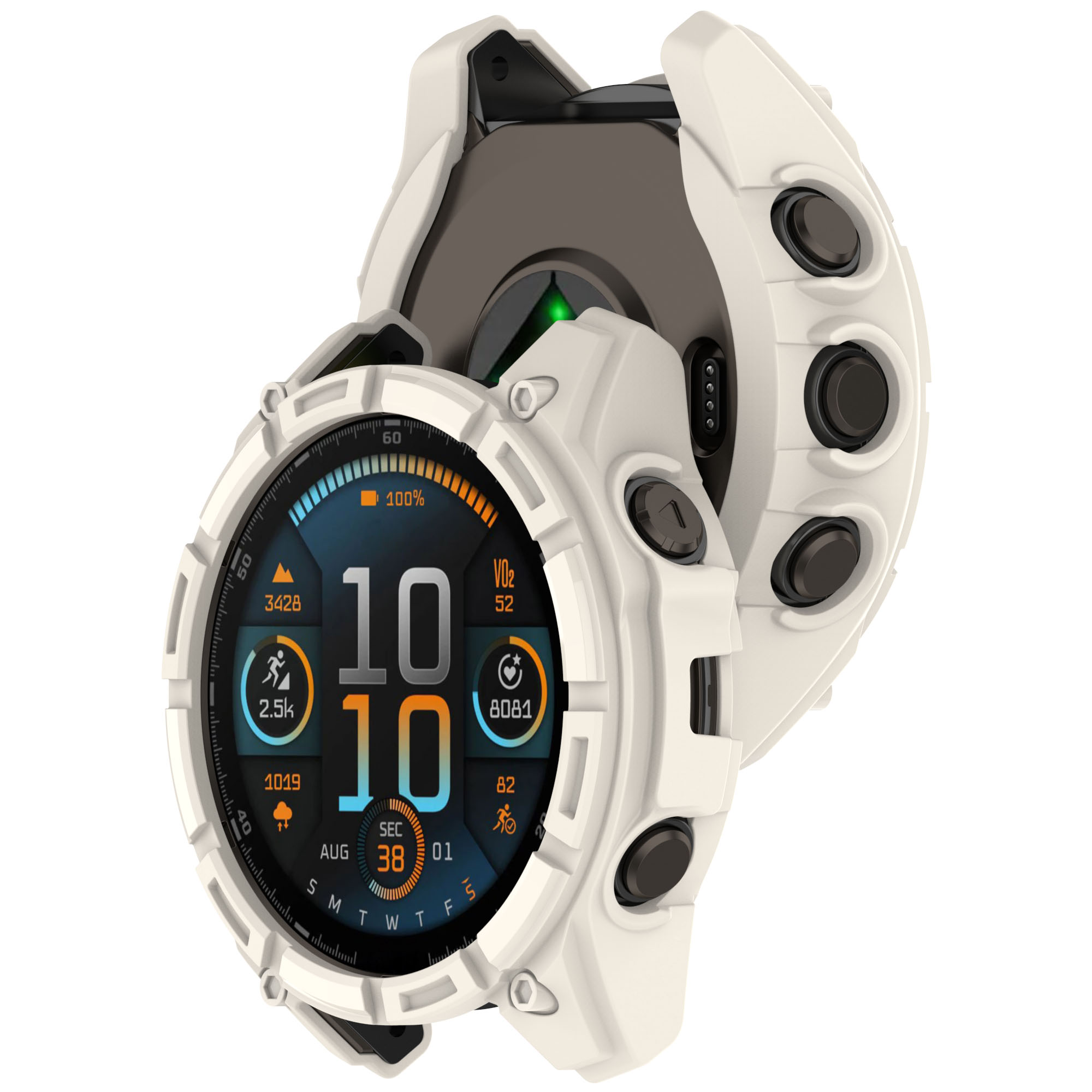 Bumper Frame Cover Half Wrap Protective Case for Garmin Fenix8 Solar 51mm 47mm Armor Case Anti-scratch Watch Case