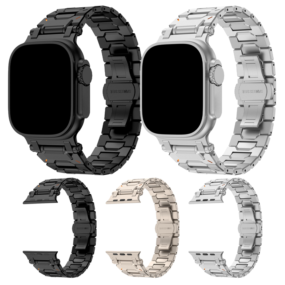 Stainless Steel Watch Strap for iWatch Band 11/10/9 Luxury Metal Adjustable Bracelet Ultra 42/44/45/49mm for Apple Watch Band