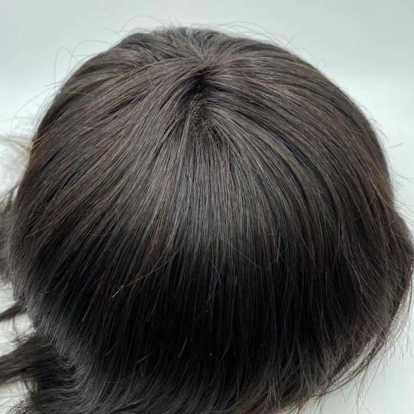 Full Swiss Lace French Lace Human Hair Replacement Wig Human Hair System Men Toupee INDIAN Hair Perfect Straight 8*10