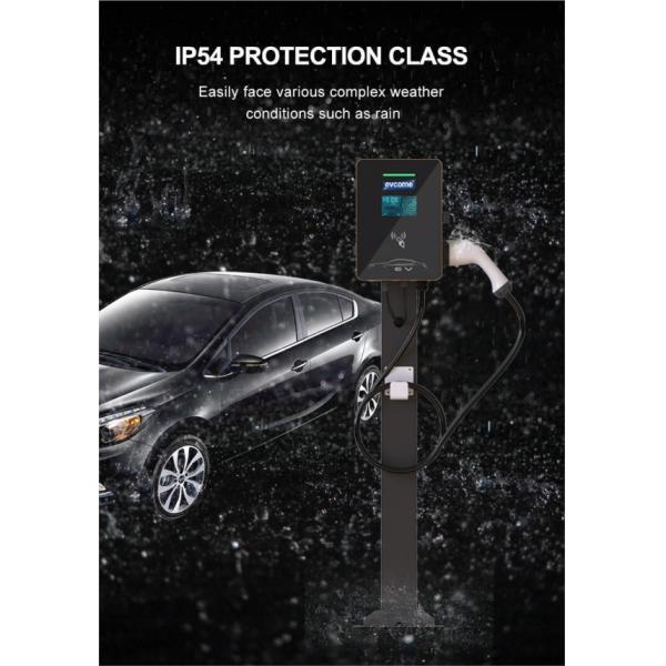 Level 2 Residential Ev Charger Dual Home Wall Mounted Pile Single Gun Type 2 7kw