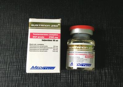O óleo sust250 baseou etiquetas do tubo de ensaio da solução 10ml para a injeção intramuscular