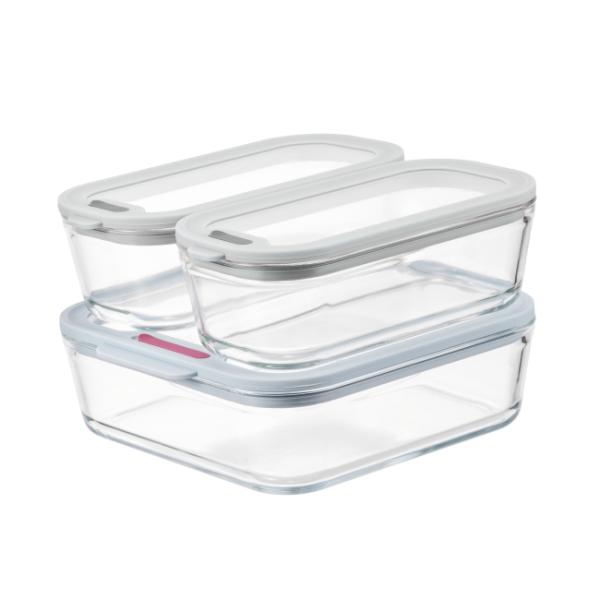 Contenedor de vidrio de alto borosilicato para alimentos 560 ml 1370 ml