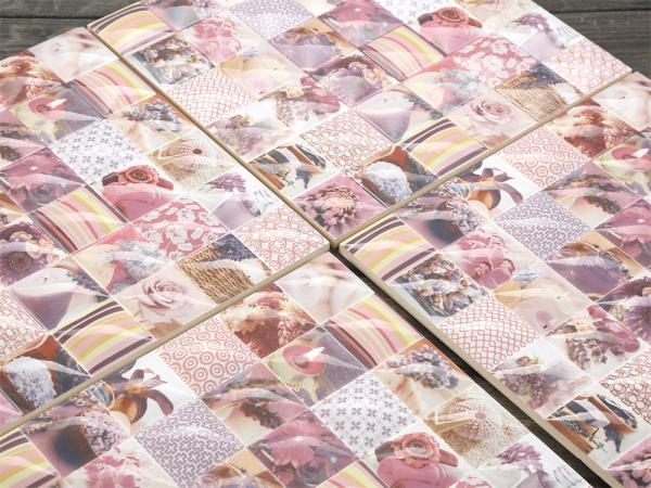 Pink 300x300mm Ceramic Rustic Tile for Indoor Floor
