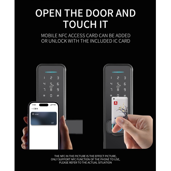YAGU Multi Point Digital Fingerprint TTLOCK Tuya App Smart Door Lock With Camera Smart Locks Front Door