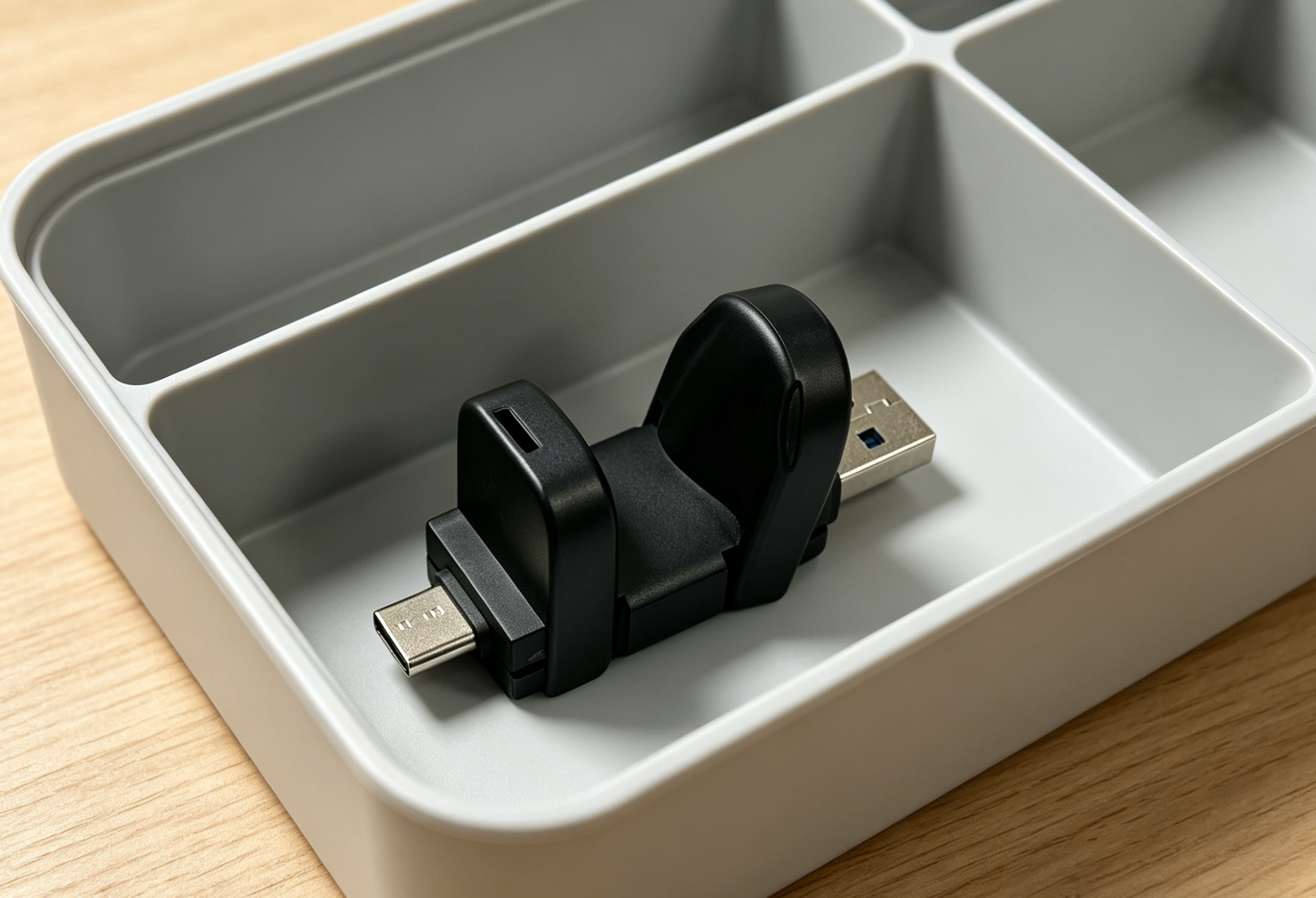 Double-headed And Reversible Gun Metal Usb Flash Drive With Type C Pendrive With American Certification