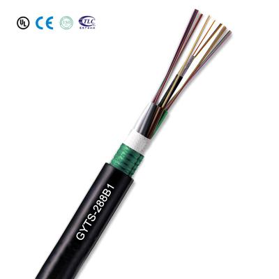 G655 GYTS Outdoor Armored Fiber Optic Cable with ITU G652D and G657A Stranded Loose Tube for High Performance