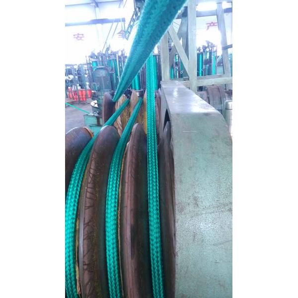 Green Double Braided Nylon Rope 80mm X 220 Meters Wearable For Ocean Fishery