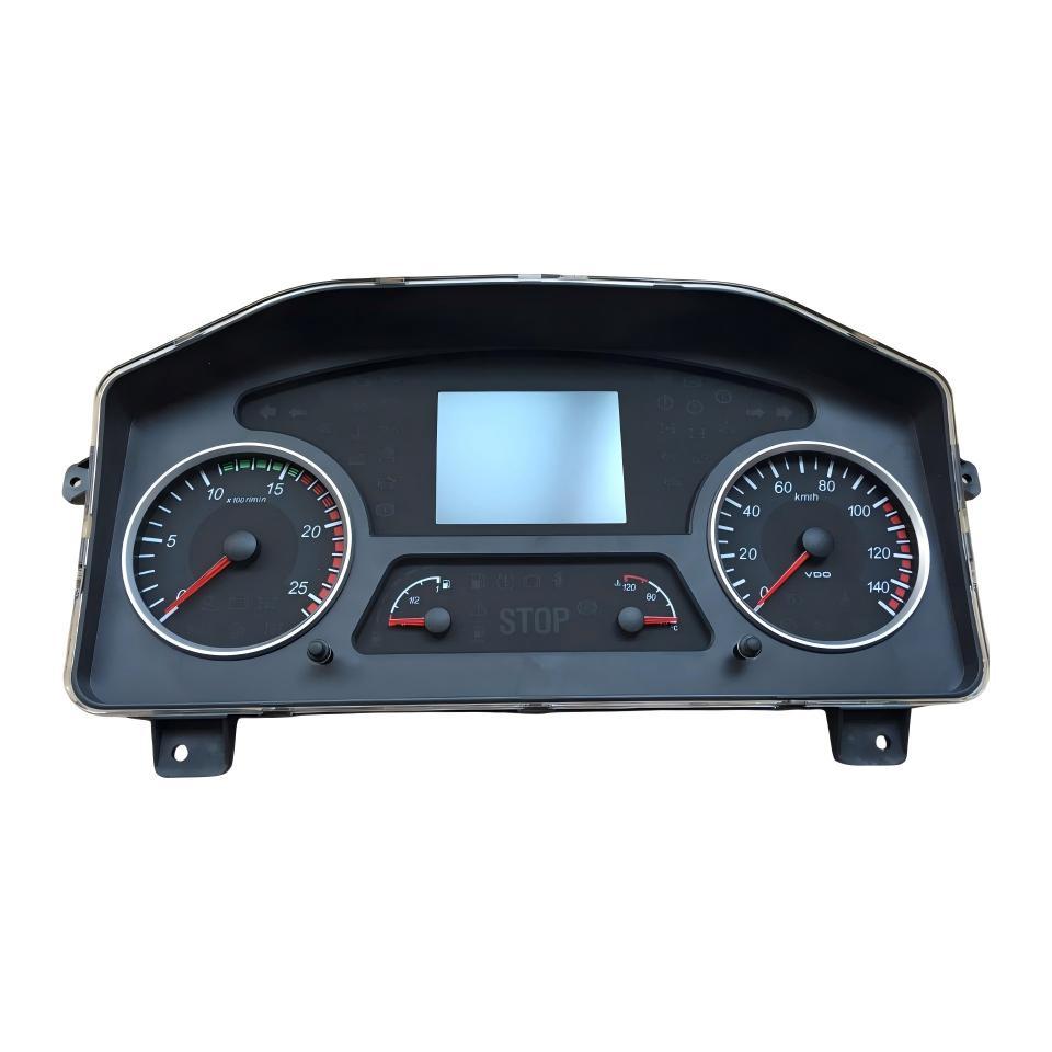 DZ97189584110 Heavy Duty Truck Full Function Dashboard Cluster VDO Calibrated Gauge Unit With Central LCD Screen Multi Warning Indicator Lights For OEM Direct Plug And Play Replacement