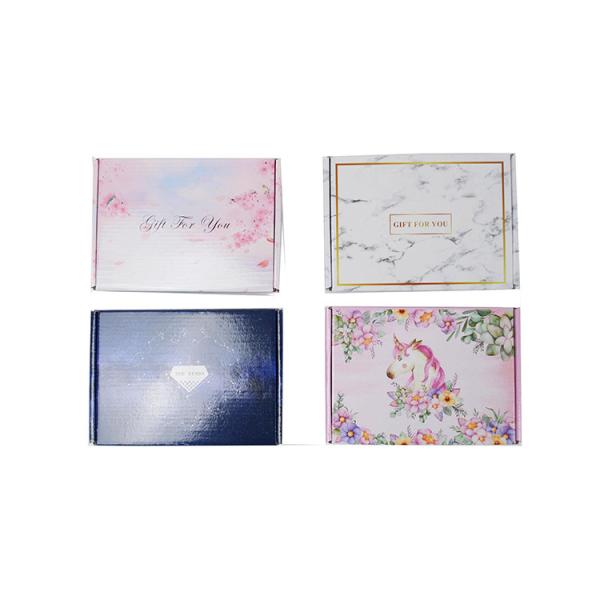 Customized Full Color Printed Boxes Die Cut Corrugated Paper Packaging Box