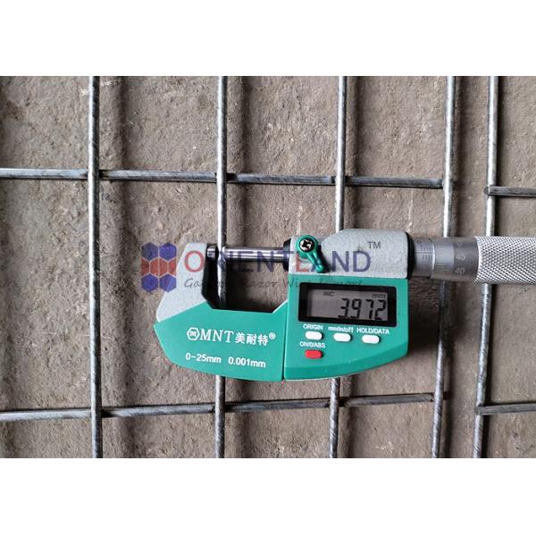Galfan 4 Cornerstone Welded Gabion Baskets Mesh 10x5cm