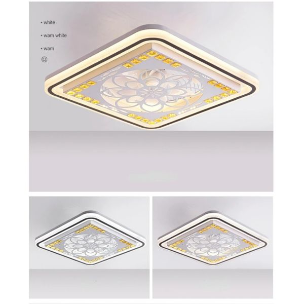 Restaurant Nordic Living Room Bedroom Ceiling Light 220V 110V Led Electric Fan Light (WH-CLL-68)