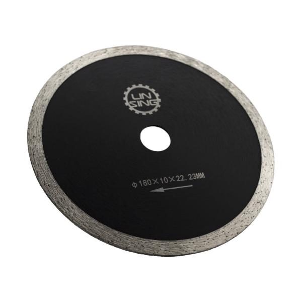 10mm Segment Height LINSING 180mm Diamond Lapidary Saw Blade for Porcelain Tile Cutting