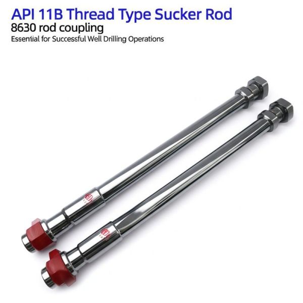 API 11B Sucker Rod with 8630 Rod Coupling and 1 Year Warranty for Oil and Gas Production