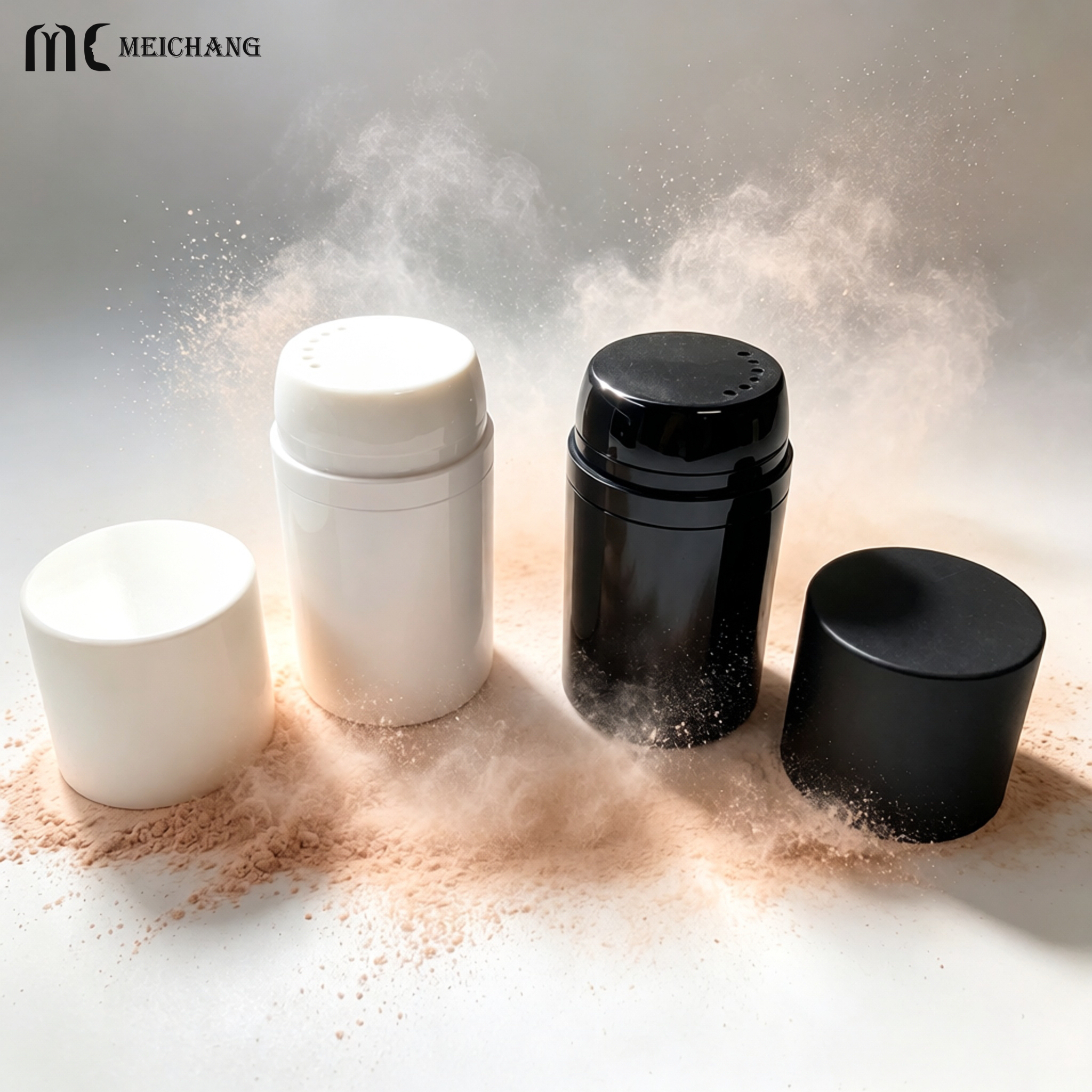 80ml 180ml Round Thick-Wall Powder Sifter Bottle (MC-1509)