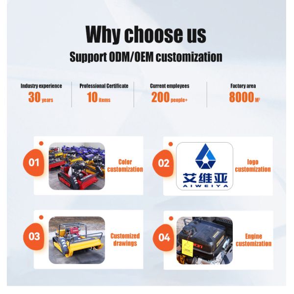 RC Lawn Mower Field Weed Cleaning All-Terrain RC Lawn Mower Mountain Wasteland Clearing Strong Climbing Weedy Terrain