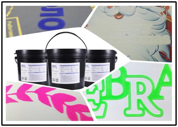 Snow Pile Effect Water Based Ink For Screen Printing High Performance