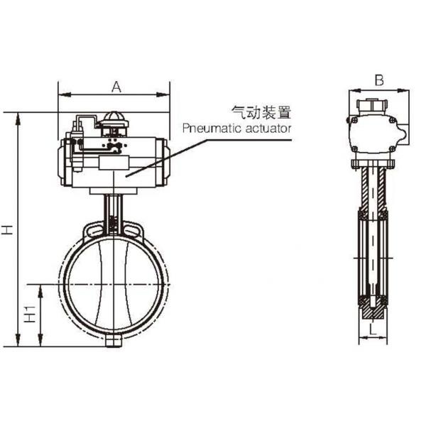 Клапан-бабочка клапан-бабочки 10 вафли клапан-бабочки PN16 Dn250 стержня углерода стальная A216 WCB стали отливки обнаженная