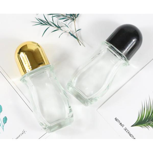 50 мл Многоразовые большие стеклянные флаконы с роликом, тройное уплотнение, роллер-дозатор для эфирных масел и средств личной гигиены