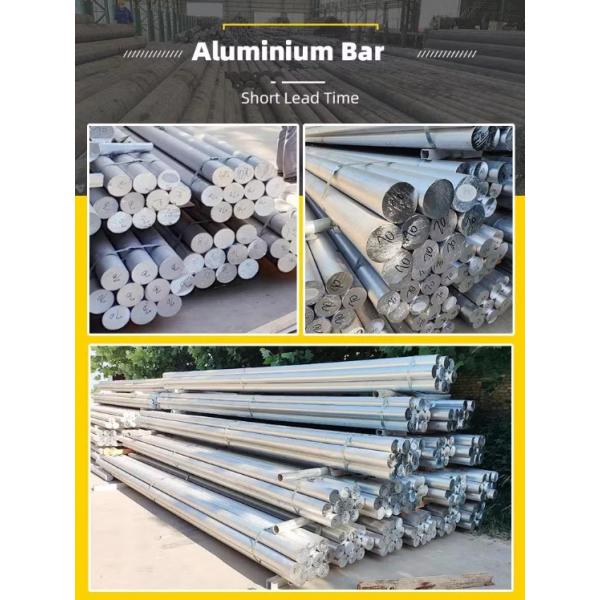 6063 6082 6061 6068 Aluminum Alloy Bar Custom Size Aluminum Billet Bars Round Solid Aluminum Rod
