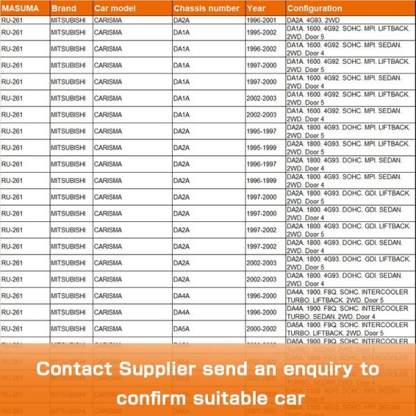 OE NO. MR911439 Auto Bush Suspension Tool for MITSUBISHI COLT DA2A QR20DE Engine