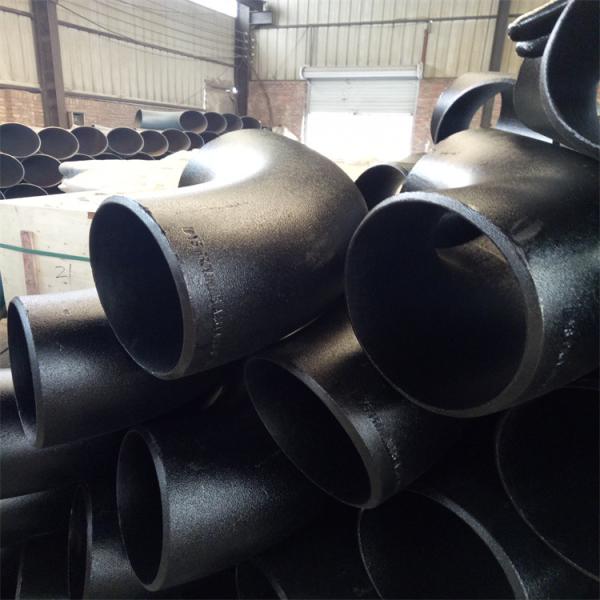 Aço Sch80 de API Butt Weld Elbows Carbon de 4 polegadas encaixes do T da tubulação de um preto de 90 graus