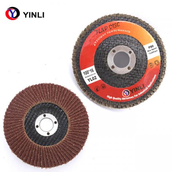 Диск 100mm щитка красной песчинки песка 60 алюминиевый для деятельности металла