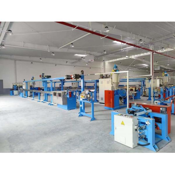 Plastic PVC Wire Cable Extrusion Lines 140kg/h Wire Making Machinery
