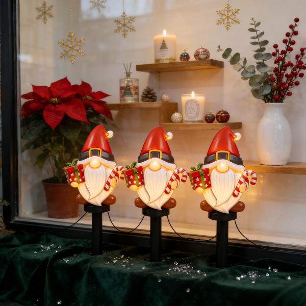 35cm Height Christmas Ground Stake Lights with IP65 Waterproof and Energy-Saving LED for Festive Decorations