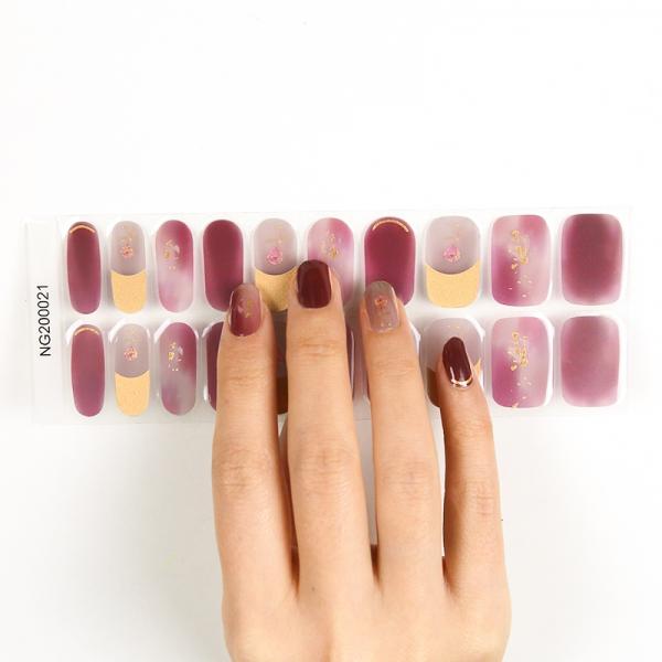 Non Toxic Nail Art Wraps Sticker Decals Strips for Fashionable Nails Beauty Products