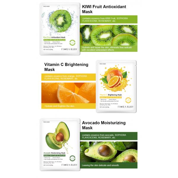 Fruit Natural Vitamin C Face Beauty Masks Skin Care Sheet Facial Skin Care Mask Face Sheet Mask