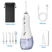 300 ml de flossage d'eau sans fil soins dentaires efficaces avec IPX7 étanche et batterie de 2500mAh