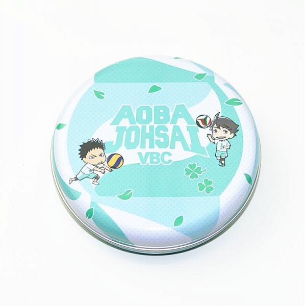 Diâmetro 35 - os recipientes redondos da lata do metal de 45mm para a escola caçoam/embalagem do presente de época natalícia