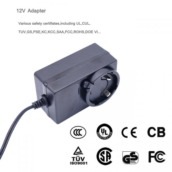 Interchangeable Plug 12w 24w 30w 36w AC DC Power Adapter